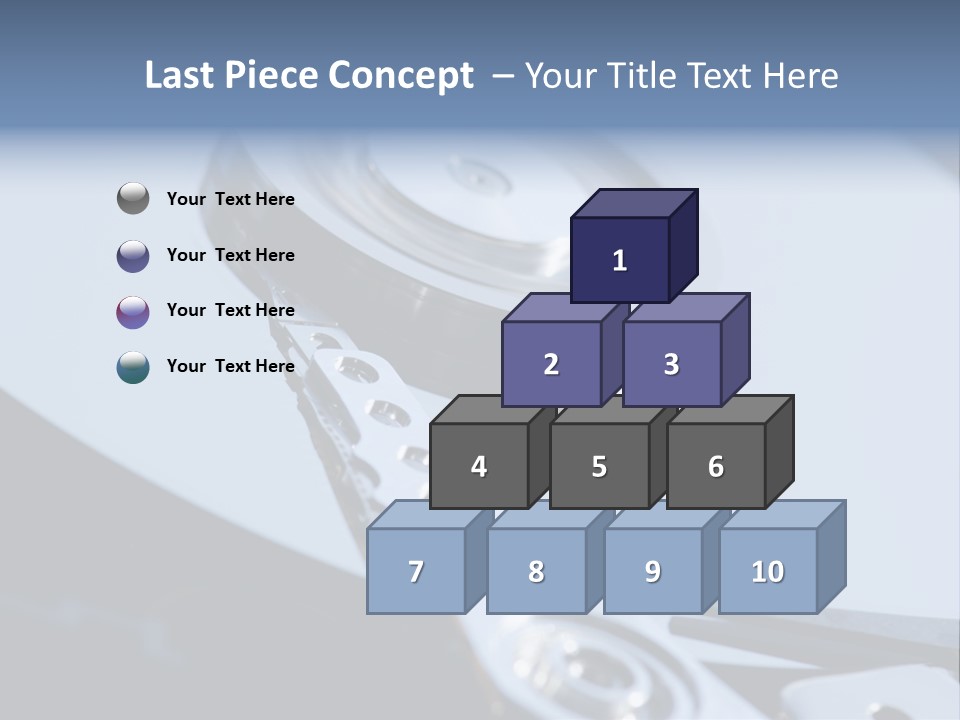 Dust Hard Hard Drive PowerPoint Template
