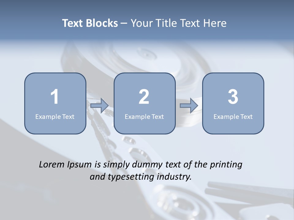 Dust Hard Hard Drive PowerPoint Template