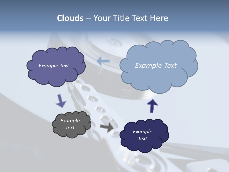 Dust Hard Hard Drive PowerPoint Template