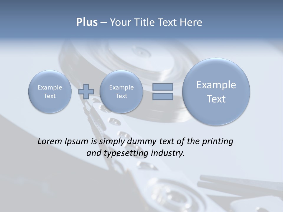 Dust Hard Hard Drive PowerPoint Template