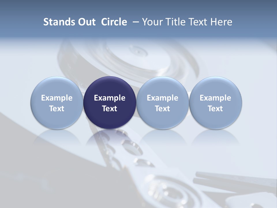 Dust Hard Hard Drive PowerPoint Template