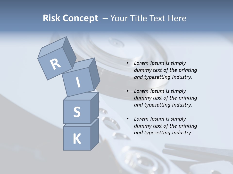 Dust Hard Hard Drive PowerPoint Template