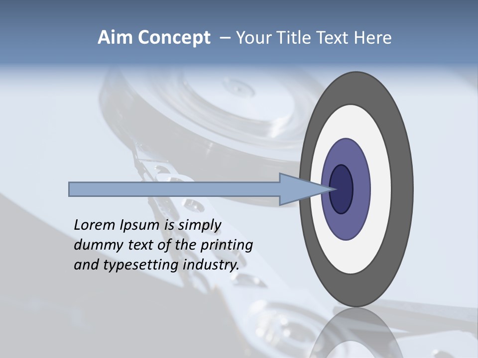 Dust Hard Hard Drive PowerPoint Template