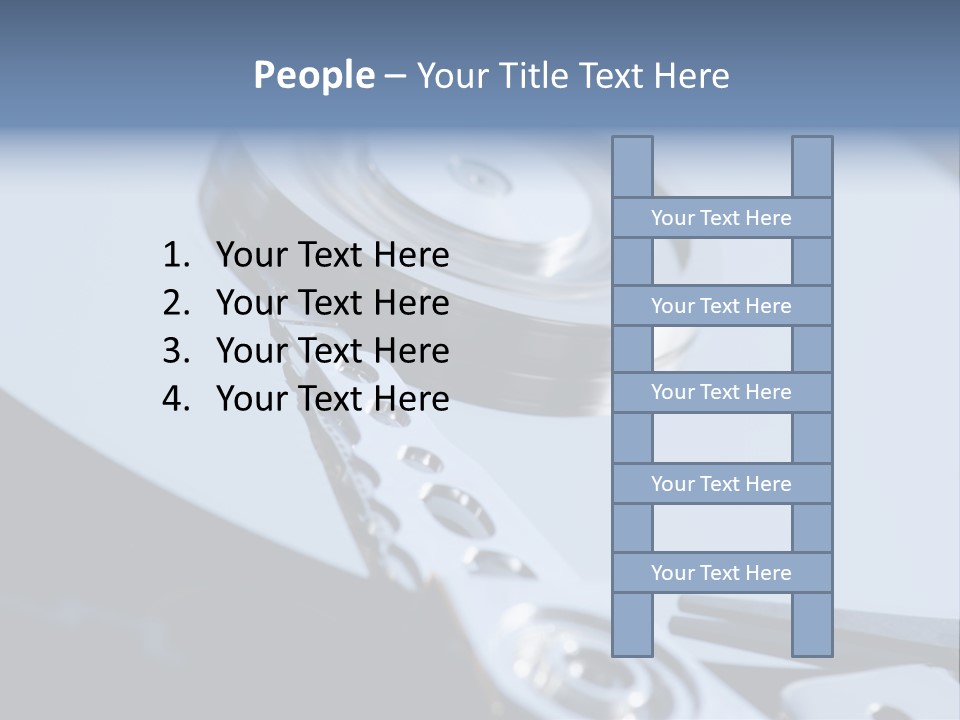 Dust Hard Hard Drive PowerPoint Template