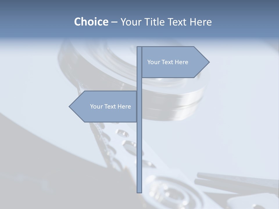 Dust Hard Hard Drive PowerPoint Template