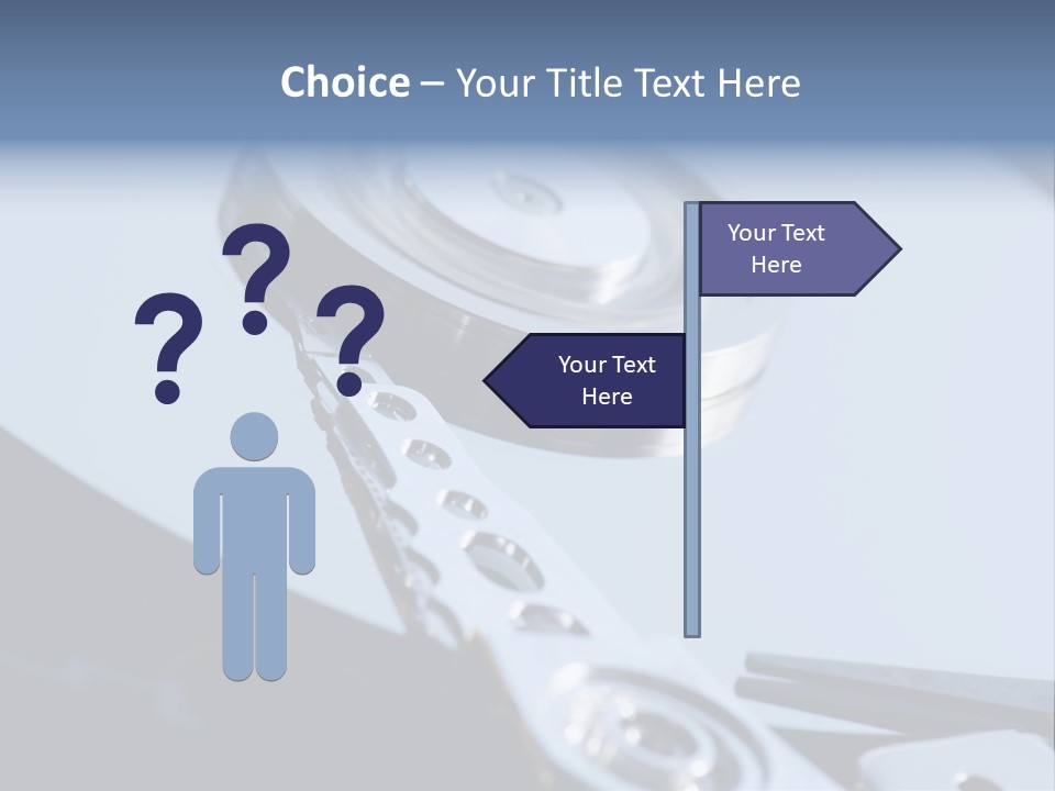 Dust Hard Hard Drive PowerPoint Template