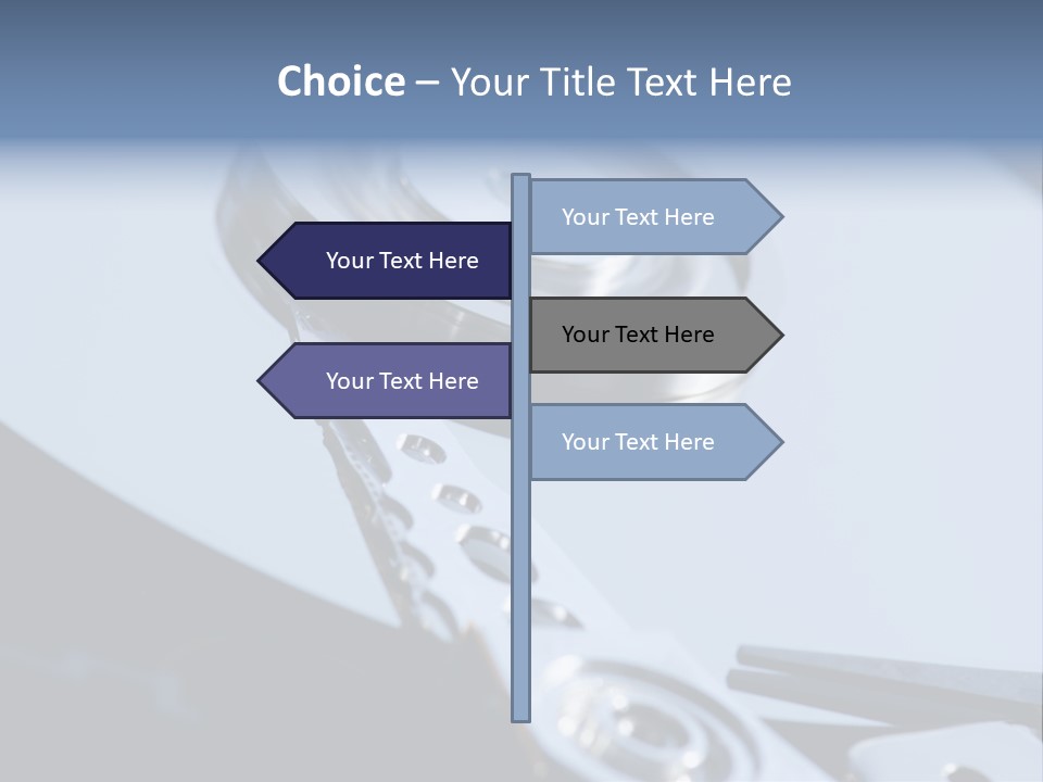 Dust Hard Hard Drive PowerPoint Template