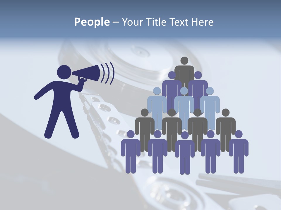 Dust Hard Hard Drive PowerPoint Template