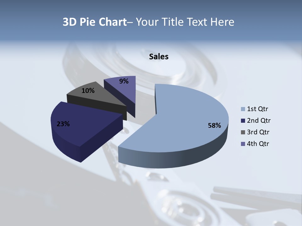 Dust Hard Hard Drive PowerPoint Template