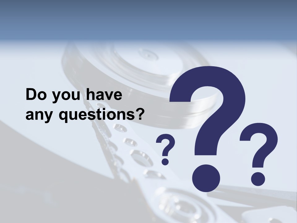 Dust Hard Hard Drive PowerPoint Template