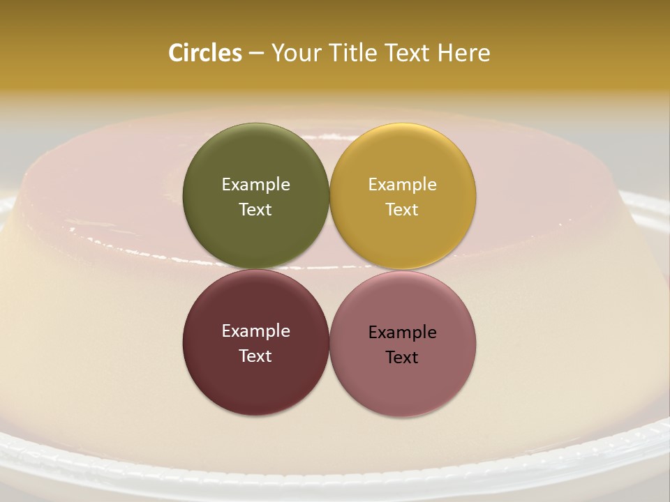 Plate Cotta Sweet PowerPoint Template