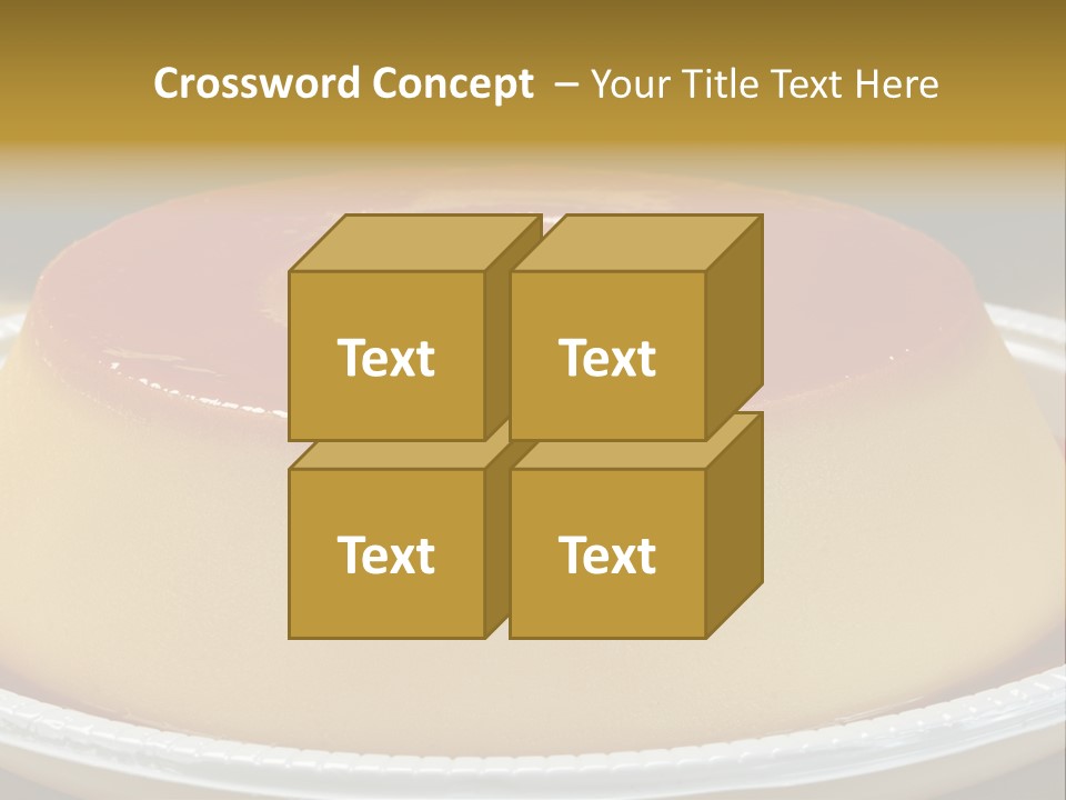 Plate Cotta Sweet PowerPoint Template