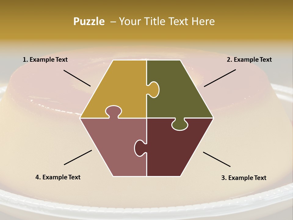 Plate Cotta Sweet PowerPoint Template