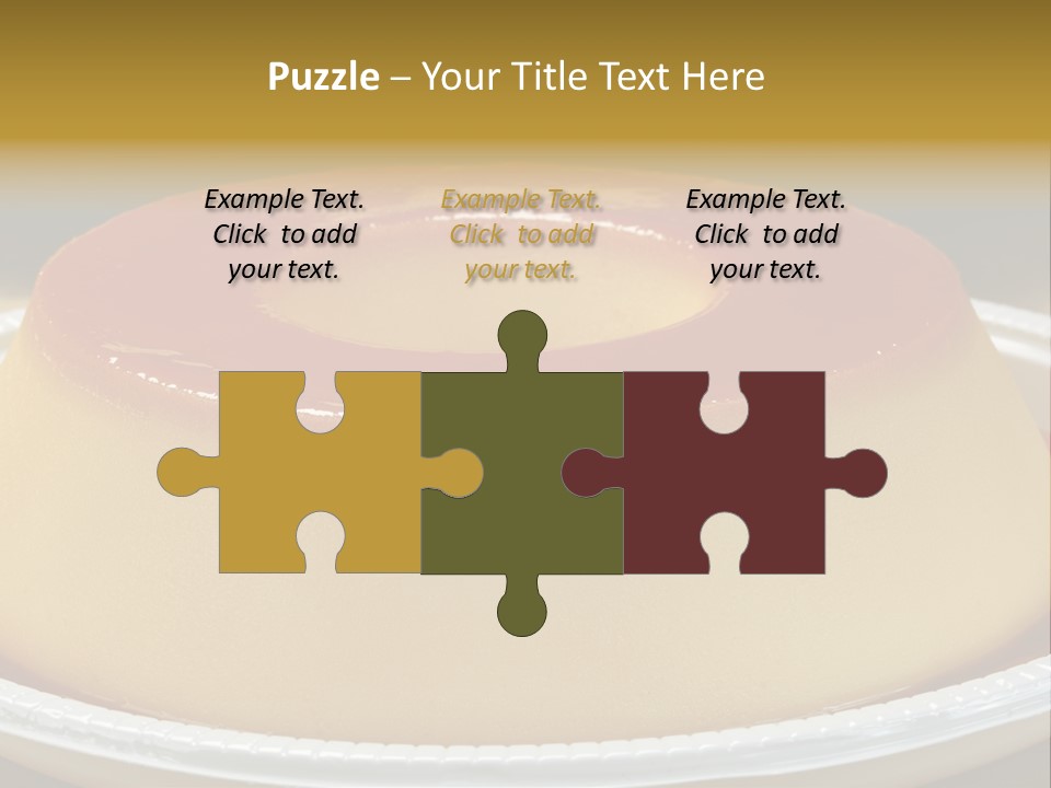 Plate Cotta Sweet PowerPoint Template