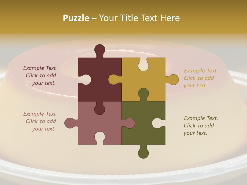 Plate Cotta Sweet PowerPoint Template