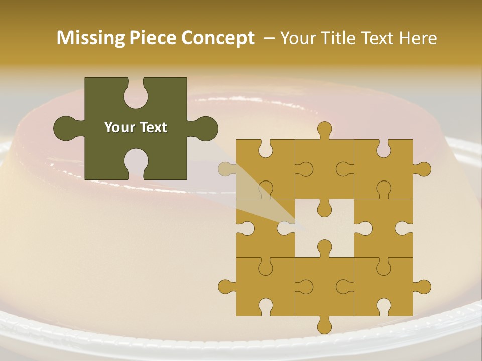 Plate Cotta Sweet PowerPoint Template