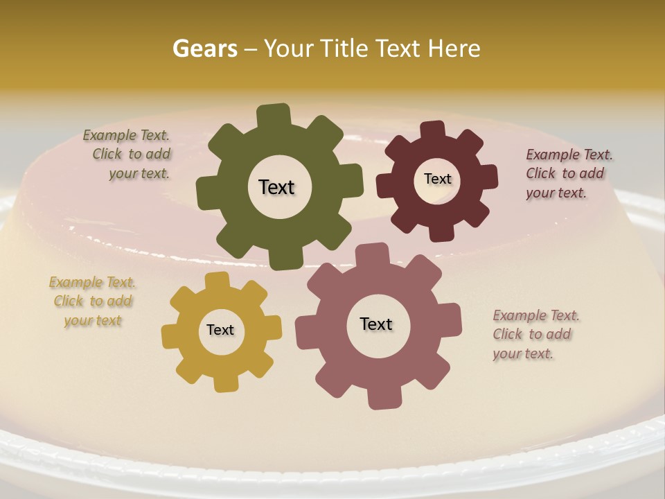 Plate Cotta Sweet PowerPoint Template