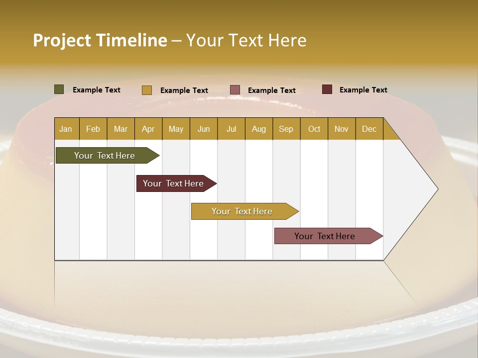 Plate Cotta Sweet PowerPoint Template