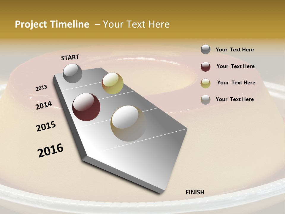Plate Cotta Sweet PowerPoint Template