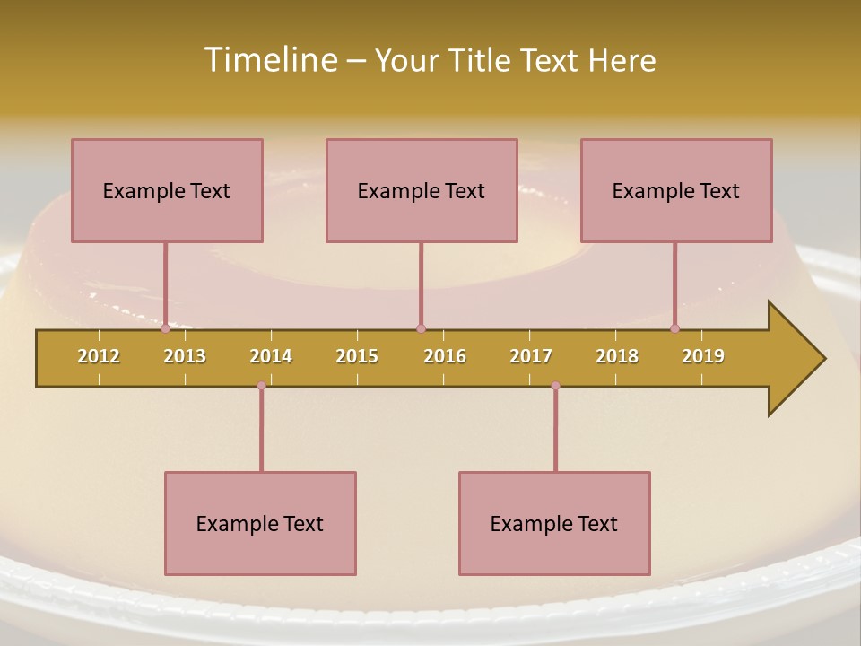 Plate Cotta Sweet PowerPoint Template
