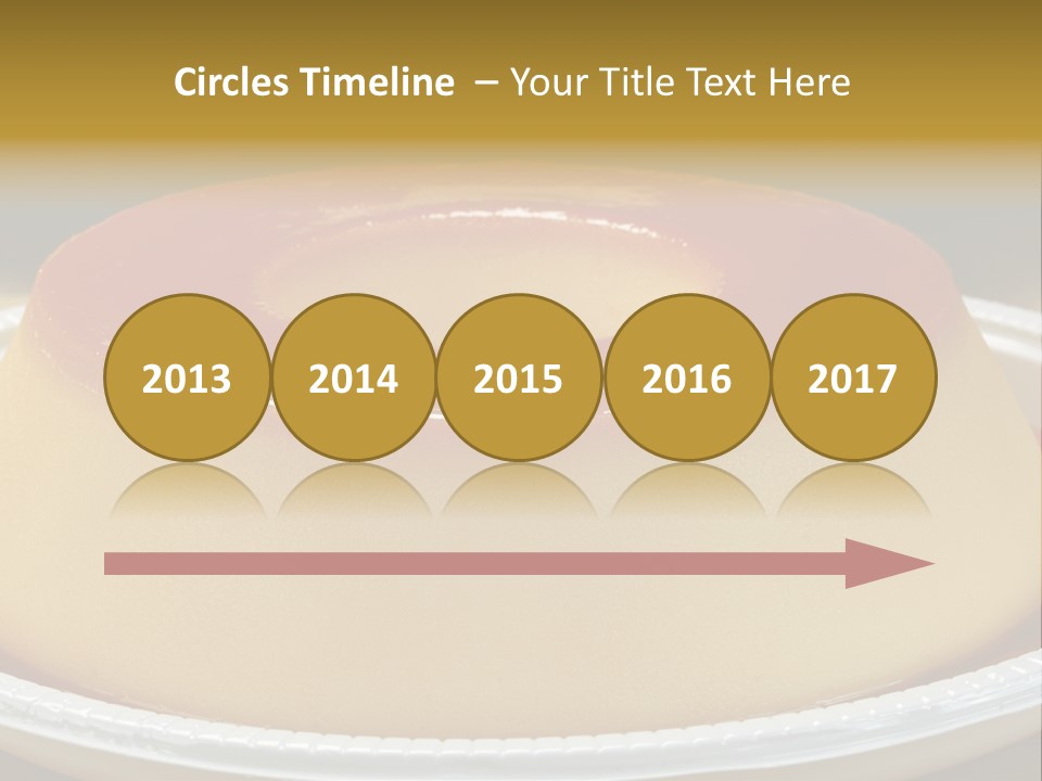 Plate Cotta Sweet PowerPoint Template