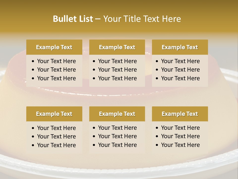 Plate Cotta Sweet PowerPoint Template