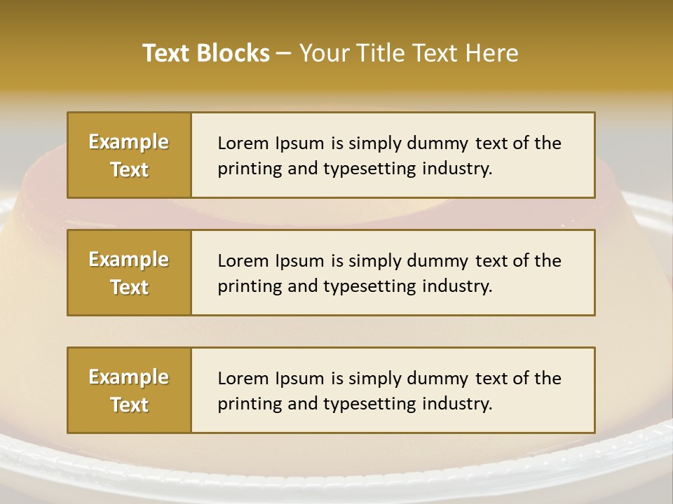 Plate Cotta Sweet PowerPoint Template