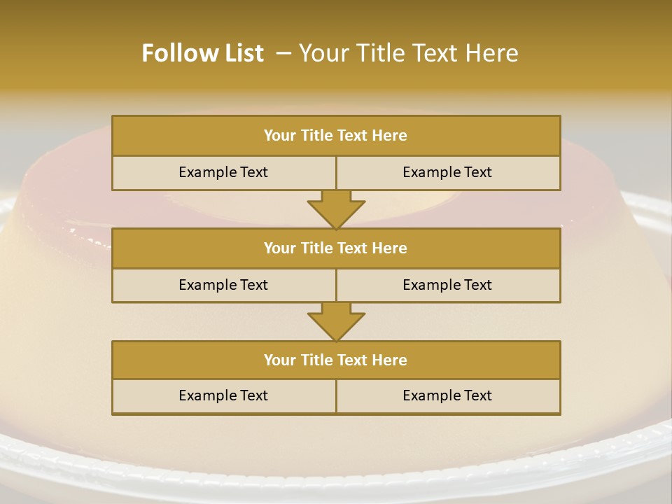 Plate Cotta Sweet PowerPoint Template
