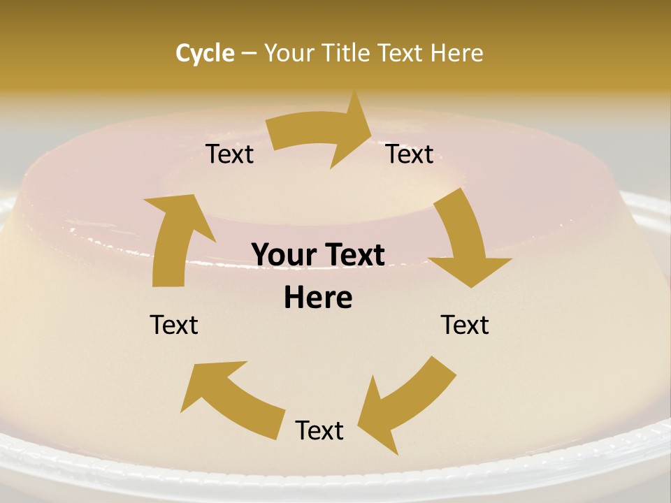 Plate Cotta Sweet PowerPoint Template