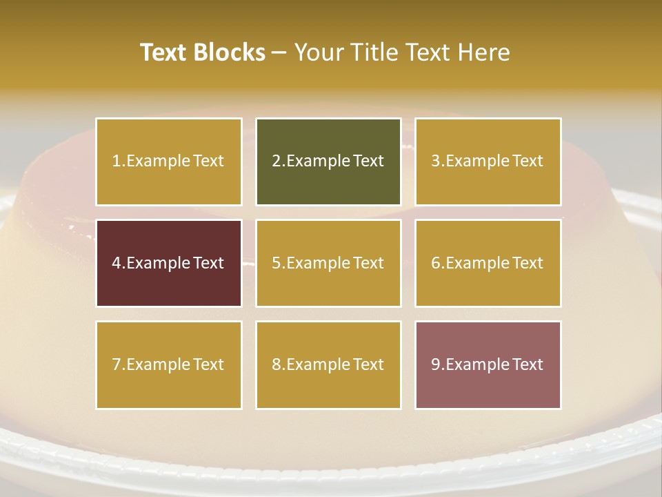 Plate Cotta Sweet PowerPoint Template