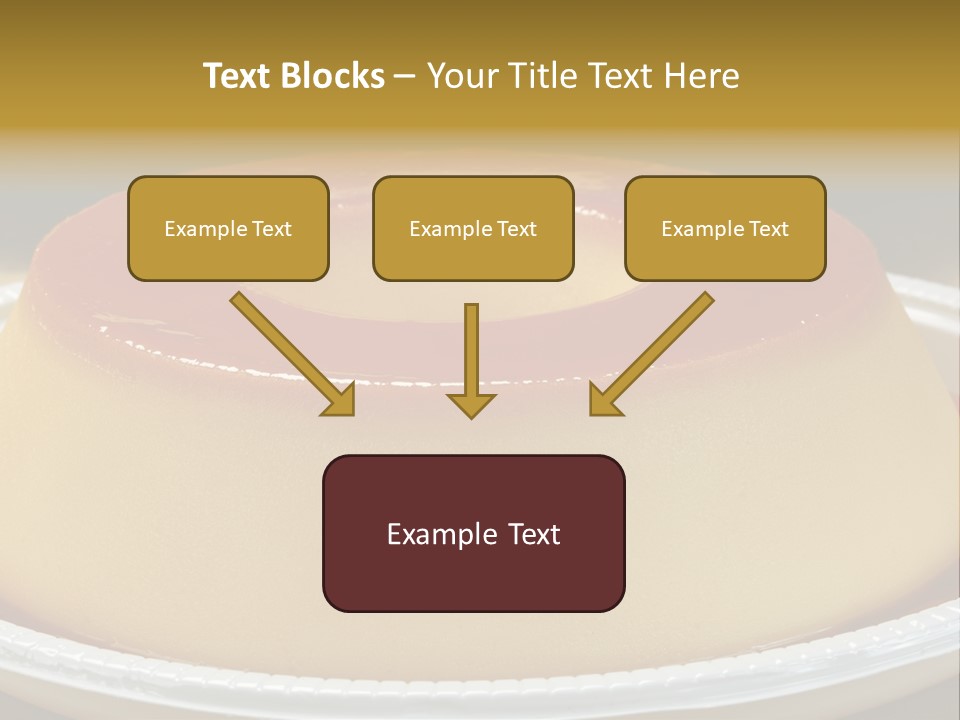 Plate Cotta Sweet PowerPoint Template