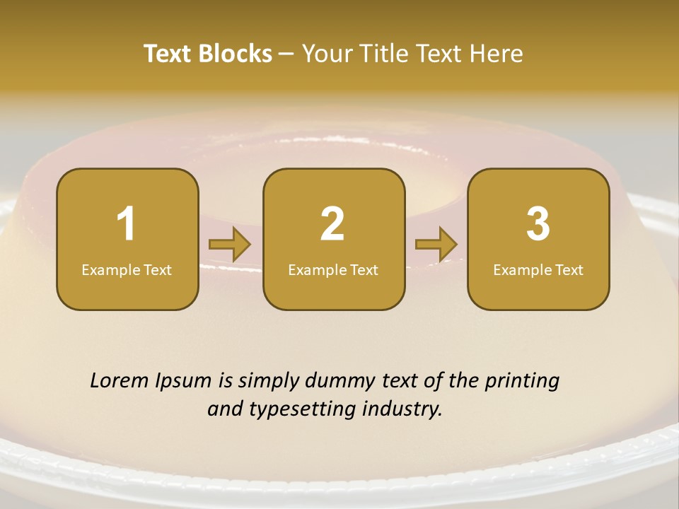 Plate Cotta Sweet PowerPoint Template