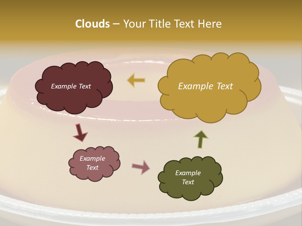 Plate Cotta Sweet PowerPoint Template