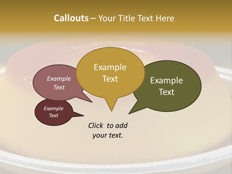Plate Cotta Sweet PowerPoint Template