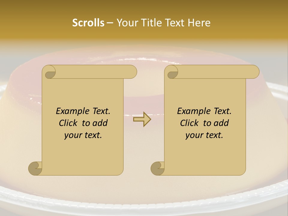 Plate Cotta Sweet PowerPoint Template