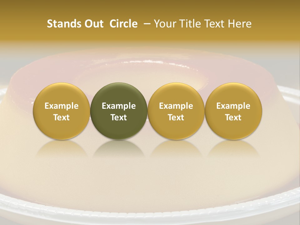 Plate Cotta Sweet PowerPoint Template