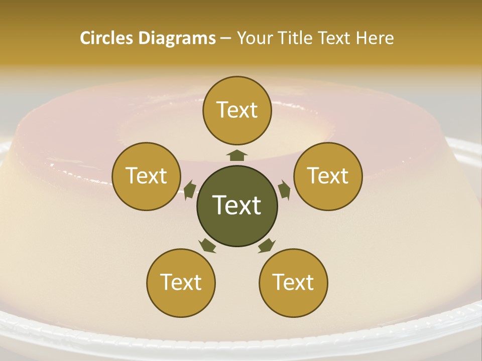 Plate Cotta Sweet PowerPoint Template