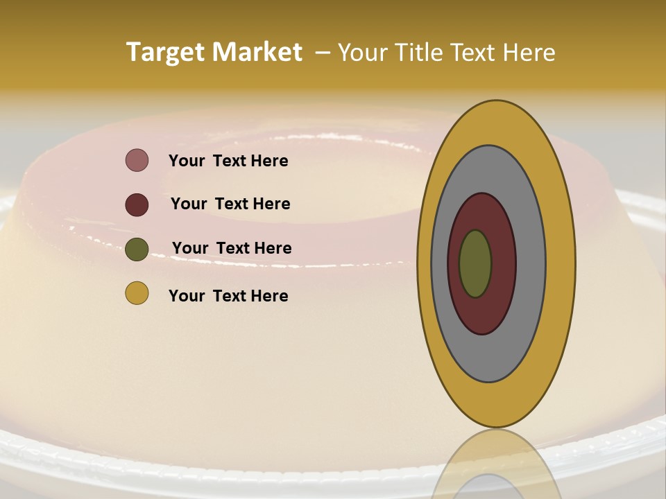 Plate Cotta Sweet PowerPoint Template