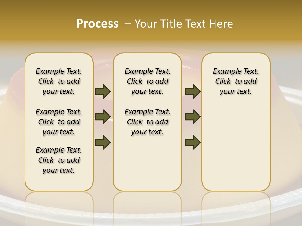 Plate Cotta Sweet PowerPoint Template