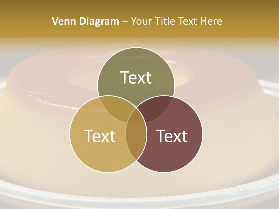 Plate Cotta Sweet PowerPoint Template