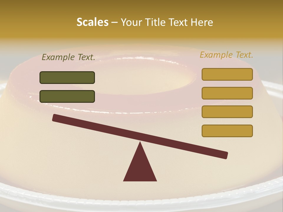 Plate Cotta Sweet PowerPoint Template