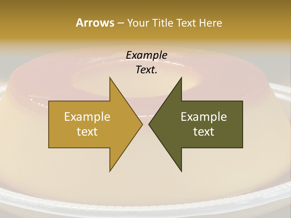 Plate Cotta Sweet PowerPoint Template