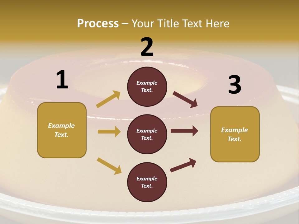 Plate Cotta Sweet PowerPoint Template