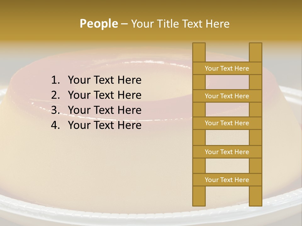 Plate Cotta Sweet PowerPoint Template