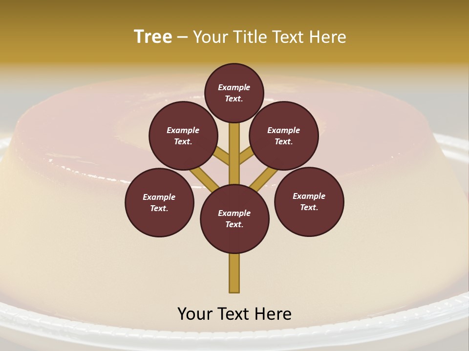 Plate Cotta Sweet PowerPoint Template