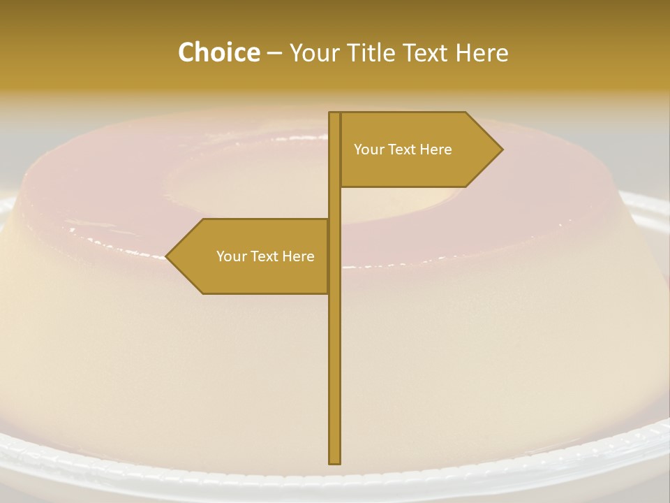 Plate Cotta Sweet PowerPoint Template