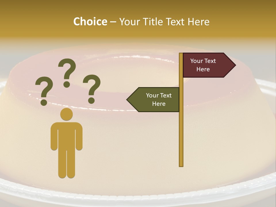 Plate Cotta Sweet PowerPoint Template