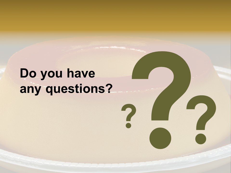 Plate Cotta Sweet PowerPoint Template