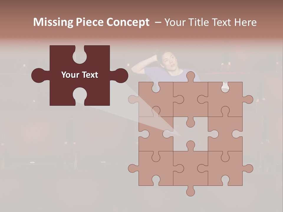 Pensive Seat Audition PowerPoint Template