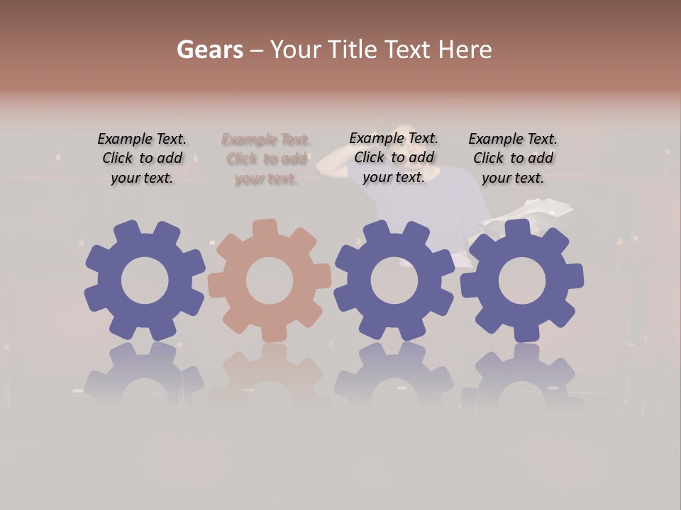 Pensive Seat Audition PowerPoint Template